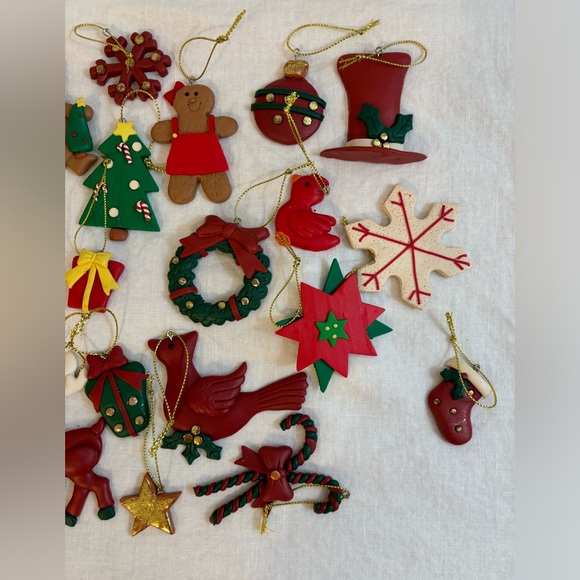 Christmas Ornament set, polymer clay - Picture 3 of 12